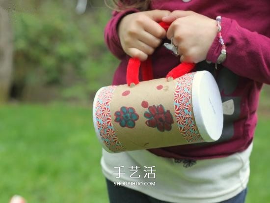 幼儿玩具包包的做法 废纸盒制作手提包玩具 - 双维造物网