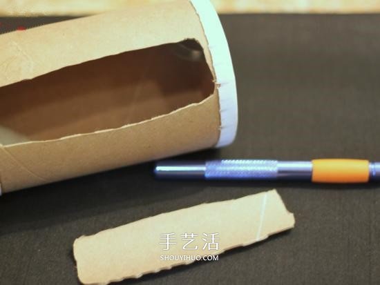 幼儿玩具包包的做法 废纸盒制作手提包玩具(图3)