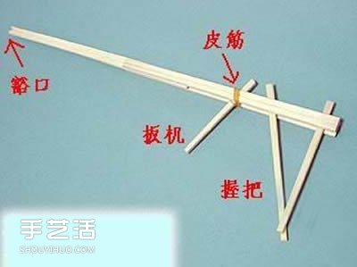 连发皮筋枪怎么做图解 自制连发皮筋枪做法 - 双维造物网