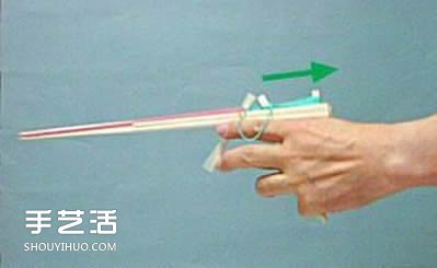 连发皮筋枪怎么做图解 自制连发皮筋枪做法(图10)
