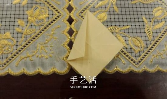漂亮立体雨伞折纸图解 纸雨伞的折法步骤图(图5)