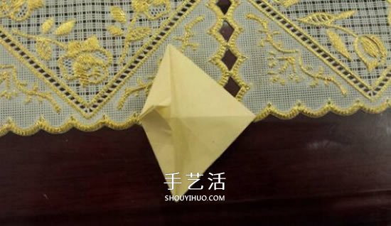 漂亮立体雨伞折纸图解 纸雨伞的折法步骤图(图7)