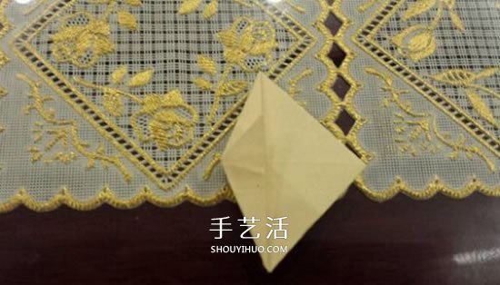 漂亮立体雨伞折纸图解 纸雨伞的折法步骤图(图8)