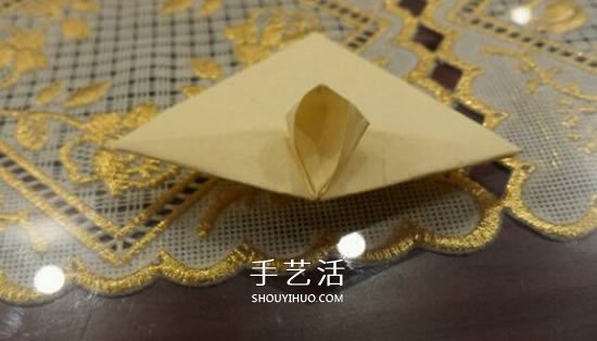 漂亮立体雨伞折纸图解 纸雨伞的折法步骤图(图12)