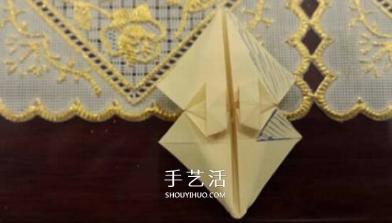 漂亮立体雨伞折纸图解 纸雨伞的折法步骤图(图19)