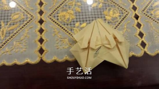 漂亮立体雨伞折纸图解 纸雨伞的折法步骤图(图21)