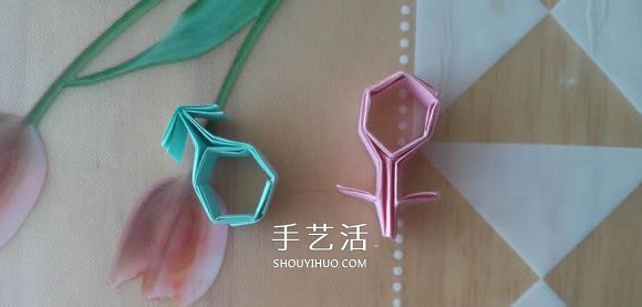 ♂♀男女图标折纸图解 还可以当可爱戒指用 - 双维造物网