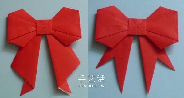 手工折纸蝴蝶结步骤图 简易蝴蝶结折叠方法(图14)