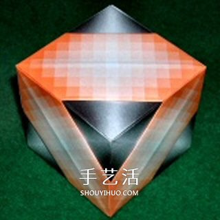 立方体怎么折图解教程 手工折纸立方体的步骤(图5)