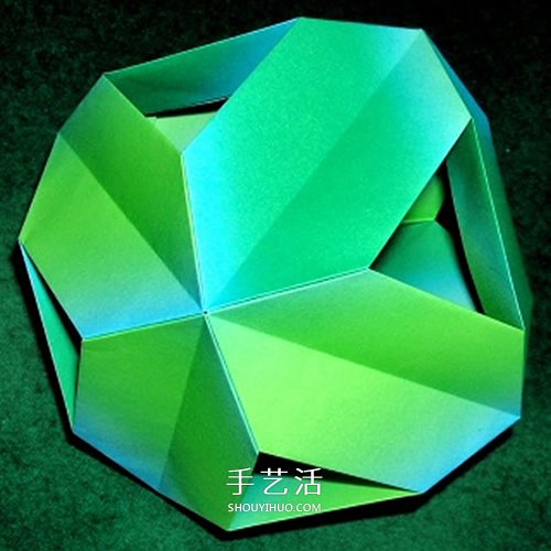 立方体怎么折图解教程 手工折纸立方体的步骤(图9)