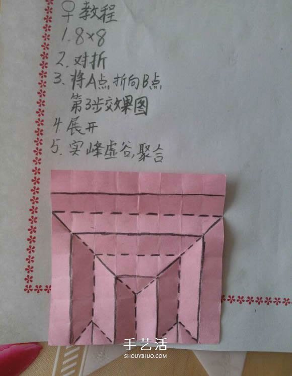 ♂♀男女图标折纸图解 还可以当可爱戒指用(图27)