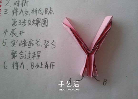♂♀男女图标折纸图解 还可以当可爱戒指用(图32)