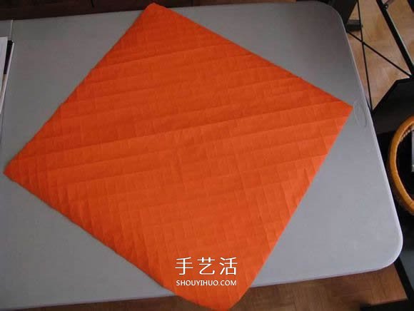 立体南瓜灯的折纸图解 手工复杂南瓜灯的折法(图4)