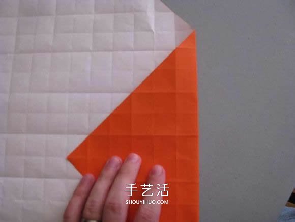 立体南瓜灯的折纸图解 手工复杂南瓜灯的折法(图6)