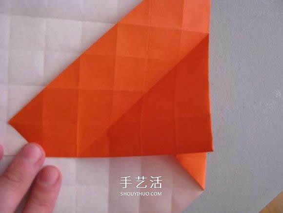 立体南瓜灯的折纸图解 手工复杂南瓜灯的折法(图8)
