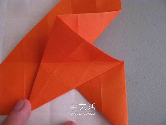 立体南瓜灯的折纸图解 手工复杂南瓜灯的折法(图10)
