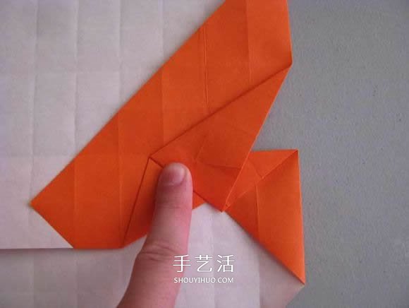 立体南瓜灯的折纸图解 手工复杂南瓜灯的折法(图11)