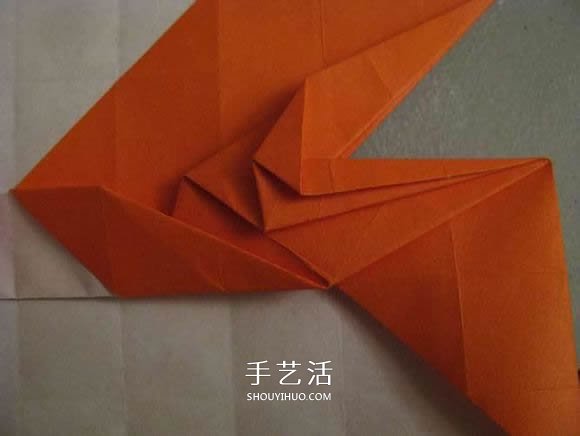 立体南瓜灯的折纸图解 手工复杂南瓜灯的折法(图15)