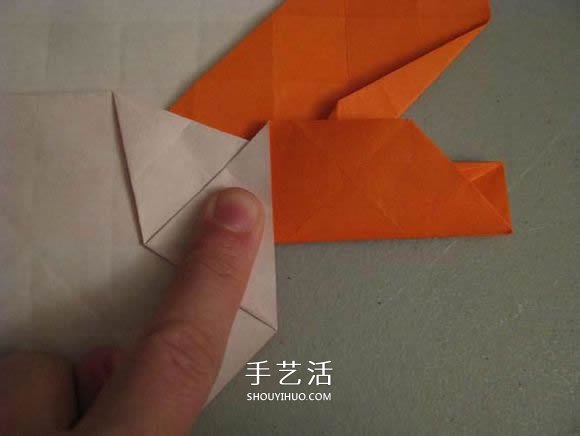 立体南瓜灯的折纸图解 手工复杂南瓜灯的折法(图22)