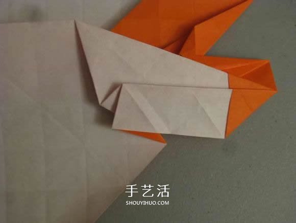 立体南瓜灯的折纸图解 手工复杂南瓜灯的折法(图23)