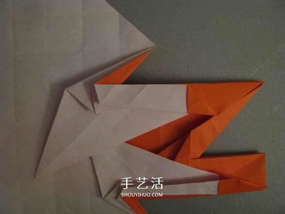 立体南瓜灯的折纸图解 手工复杂南瓜灯的折法(图29)
