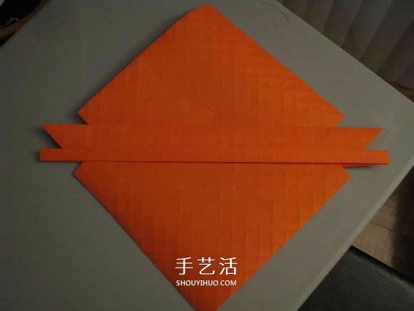 立体南瓜灯的折纸图解 手工复杂南瓜灯的折法(图31)
