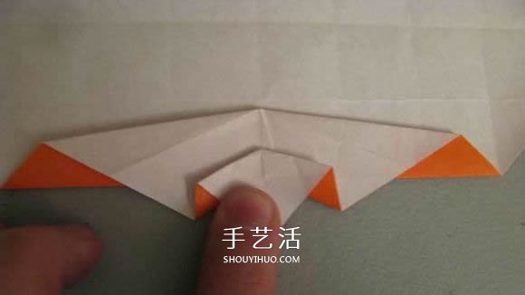立体南瓜灯的折纸图解 手工复杂南瓜灯的折法(图39)