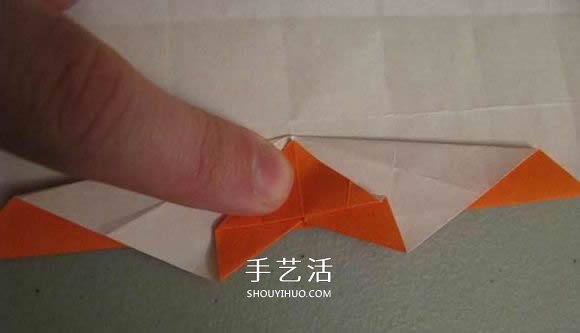 立体南瓜灯的折纸图解 手工复杂南瓜灯的折法(图40)
