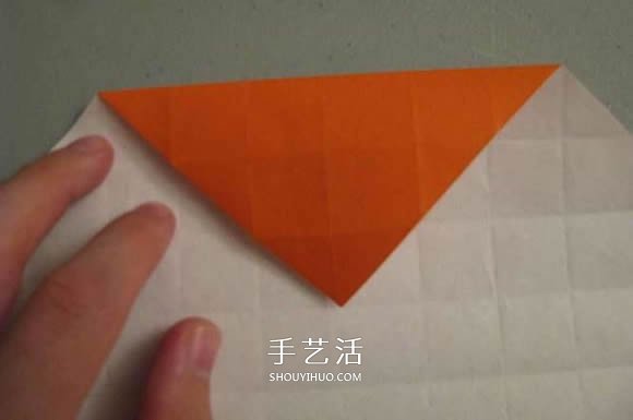 立体南瓜灯的折纸图解 手工复杂南瓜灯的折法(图44)