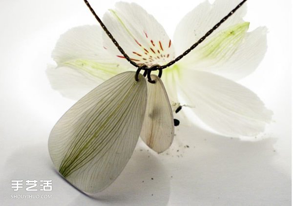 超美花瓣项链DIY图片 手工制作花瓣项链作品(图13)