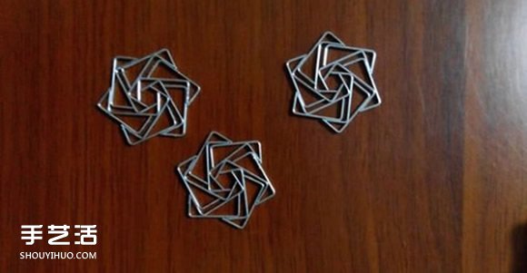 订书钉玫瑰花制作图解 用订书钉做玫瑰的步骤(图18)