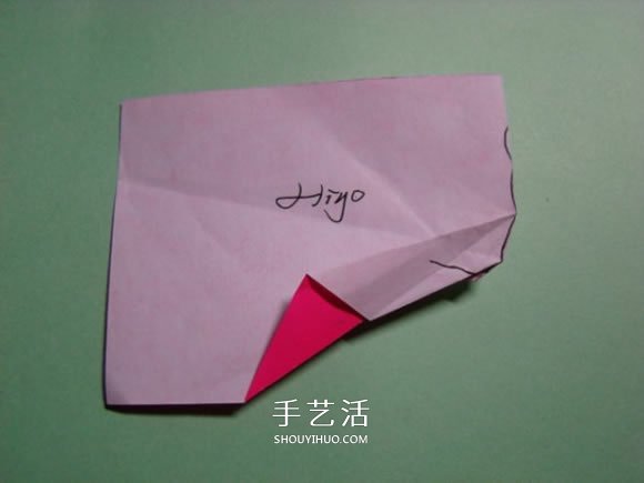 怎么折纸人物头像图解 戴帽子的人折法过程(图14)