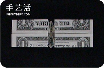 美元折纸戒指的教程 钻戒的折法用纸币图解(图20)