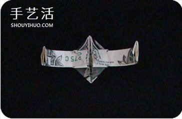 美元折纸戒指的教程 钻戒的折法用纸币图解(图23)