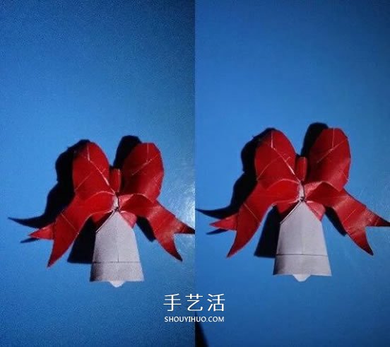铃铛的折纸方法图解 复杂折纸铃铛的折法步骤(图2)