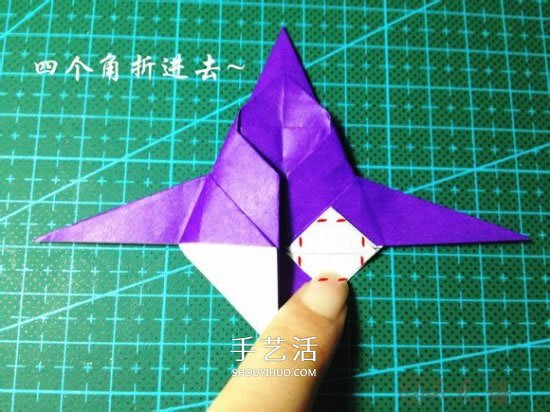 立体小汽车的折法图解 手工折纸汽车的折法(图24)
