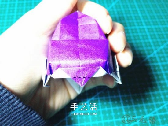立体小汽车的折法图解 手工折纸汽车的折法(图34)
