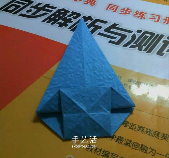 人字拖的折法图解教程 折纸人字拖鞋的方法步骤(图5)
