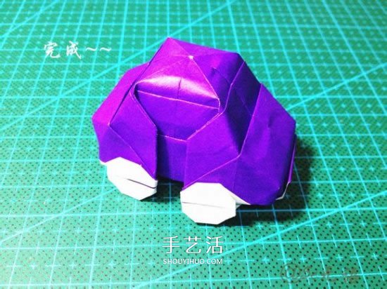 立体小汽车的折法图解 手工折纸汽车的折法(图39)