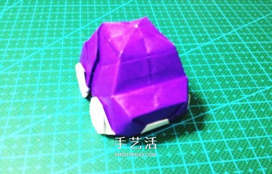 立体小汽车的折法图解 手工折纸汽车的折法(图40)