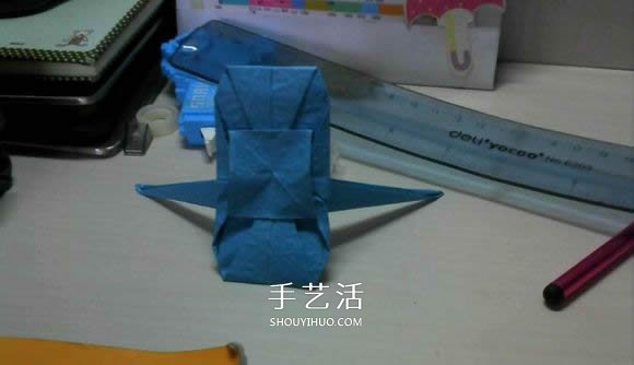 人字拖的折法图解教程 折纸人字拖鞋的方法步骤(图14)