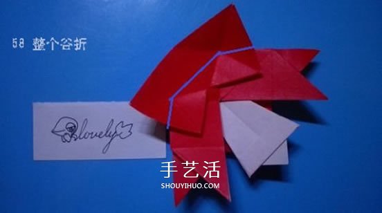 铃铛的折纸方法图解 复杂折纸铃铛的折法步骤(图60)