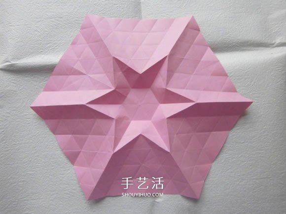 漂亮草帽子的折法图解 折纸花草帽的方法步骤(图3)