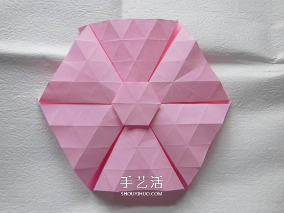 漂亮草帽子的折法图解 折纸花草帽的方法步骤(图6)