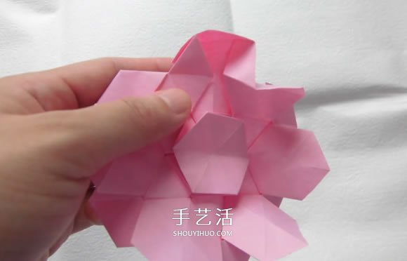 漂亮草帽子的折法图解 折纸花草帽的方法步骤(图14)