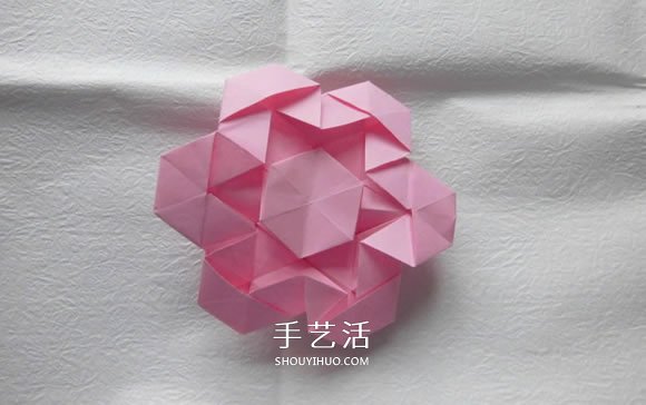 漂亮草帽子的折法图解 折纸花草帽的方法步骤(图17)