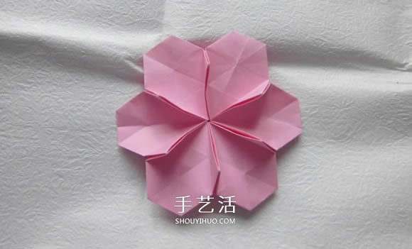 漂亮草帽子的折法图解 折纸花草帽的方法步骤(图18)