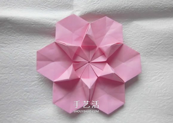漂亮草帽子的折法图解 折纸花草帽的方法步骤(图20)