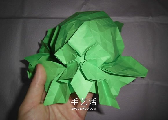 漂亮草帽子的折法图解 折纸花草帽的方法步骤(图27)