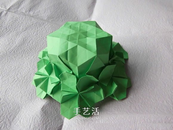 漂亮草帽子的折法图解 折纸花草帽的方法步骤(图37)
